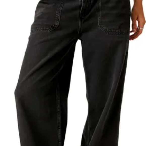 Free People We The Free Palmer Cuffed Jeans Size 30 - Picture 3 of 9